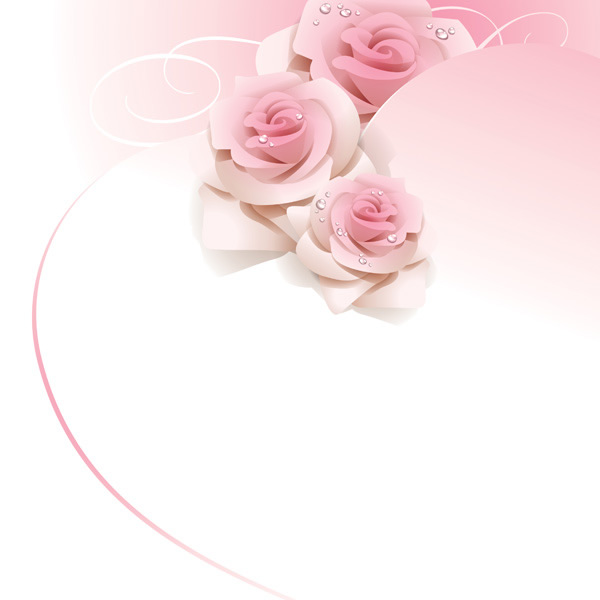 plano de fundo romântico de rosas