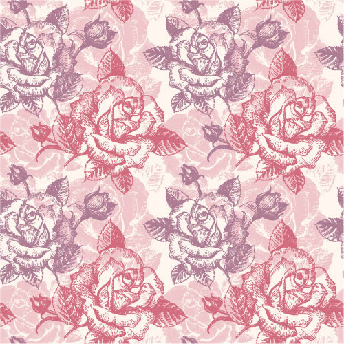 Rose Pattern Background Shading