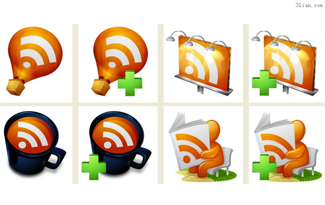 RSS berlangganan ikon png