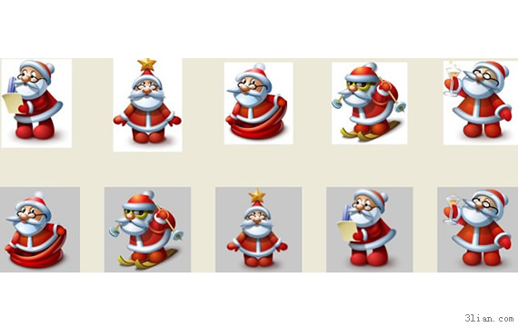 Papai Noel ícone ico