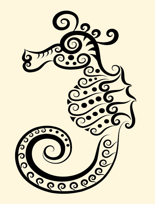 Seahorse Paper Cutting Patterns