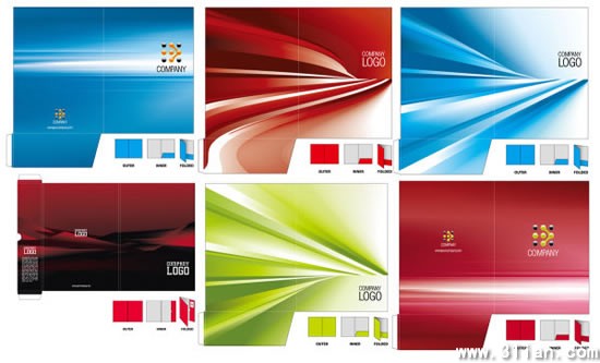 Several Company Folder Cover Design