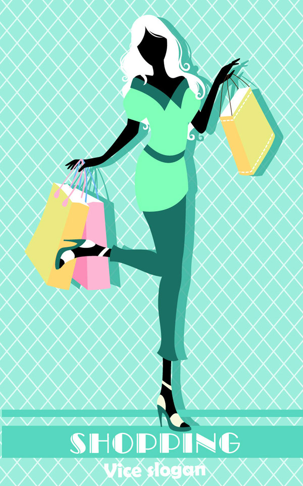 Shopping Girl Clipart