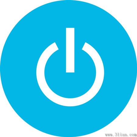 ikon bendera shutdown bahan biru gelap