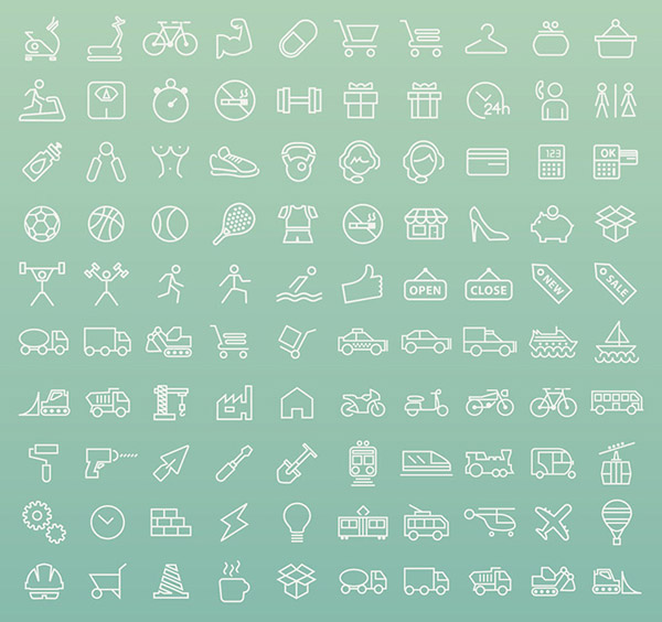 Simple Linear Living Icon