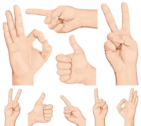 Simple One Hand Gestures