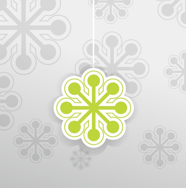 Simple Snowflake Background