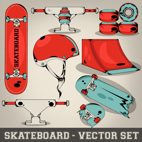 skateboard elemento di design