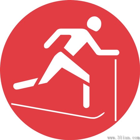 ícone de esqui