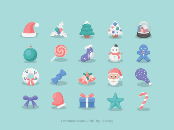 Small Fresh Christmas Icons