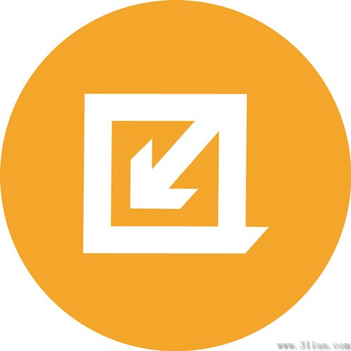 Small Orange Arrow Icon