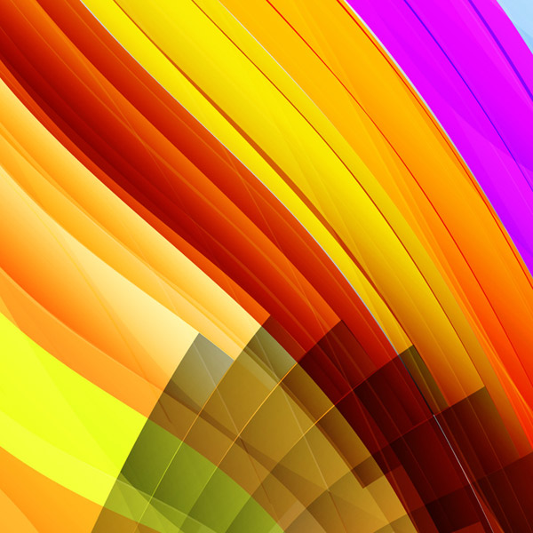 Smooth Background Of Color Curves
