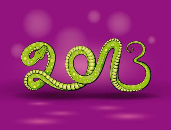 蛇创意字体