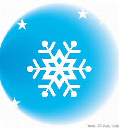 icona di neve blu
