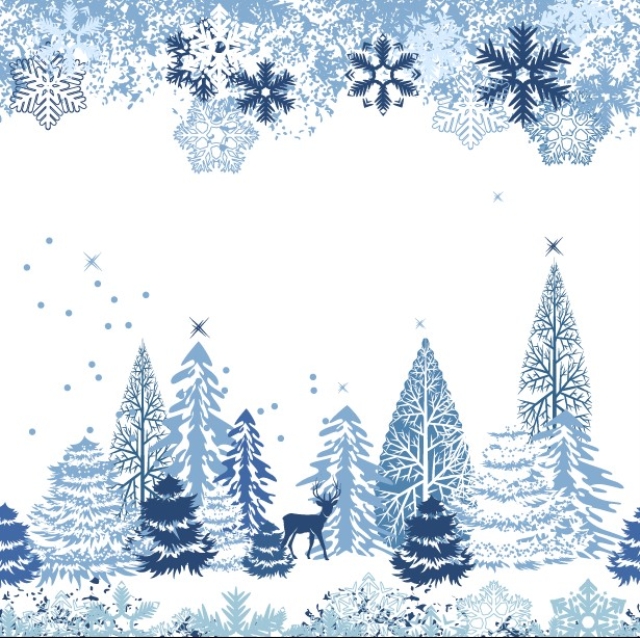 Snow Forest Illustration Background Snow Forest Illustration Background