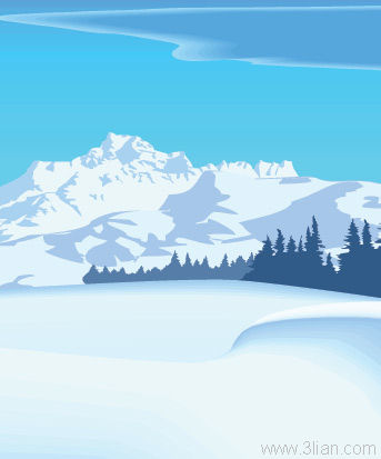 Snow Landscape-vector Landscape-free Vector Free Download