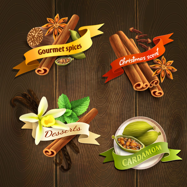 Spices And Ribbon Design
