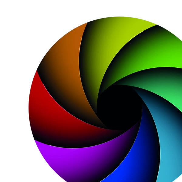 spiral warna latar belakang