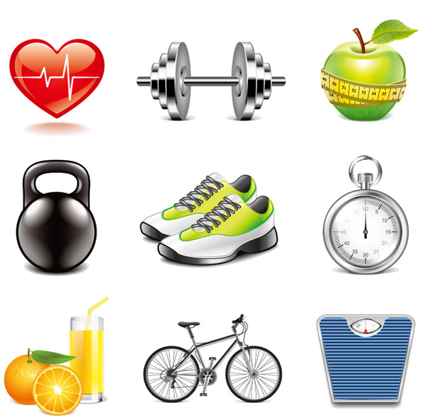 رمز الرياضة واللياقة البدنية