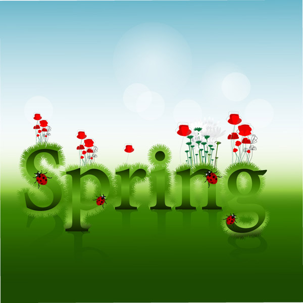 Spring Green Spring Wordart
