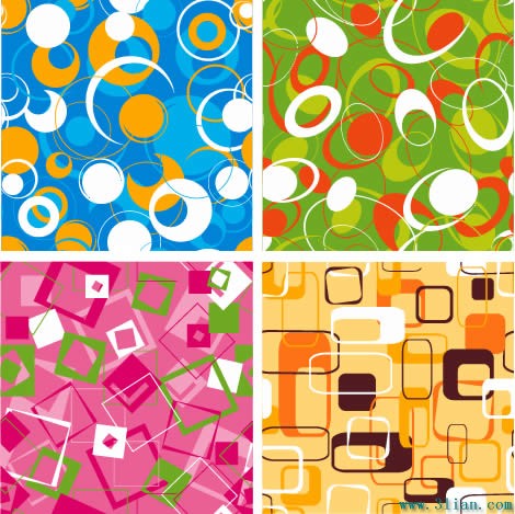 Squares And Circles Background