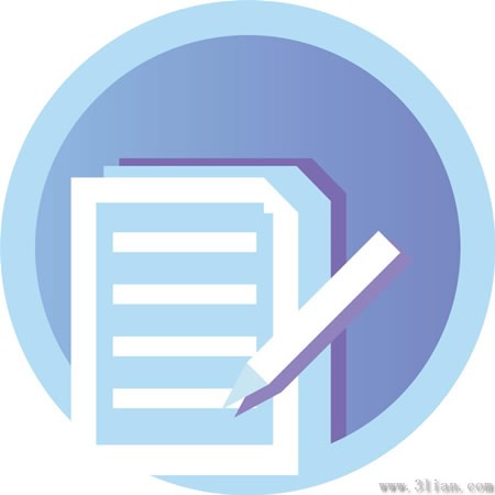 Briefpapier und Stift-Symbol