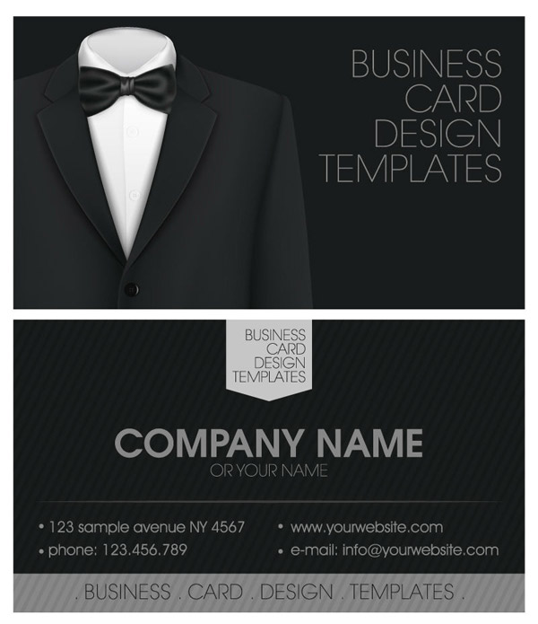 スーツのビジネス カード