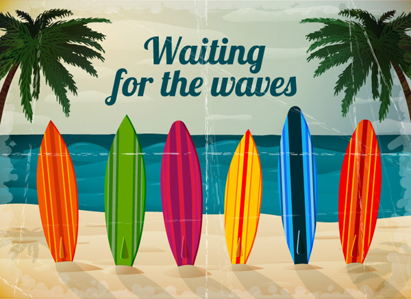 Summer Surfing Backgrounds
