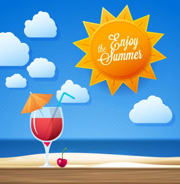 Sunny Summer Holiday Background