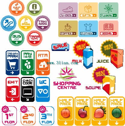 icône du logo supermarchés