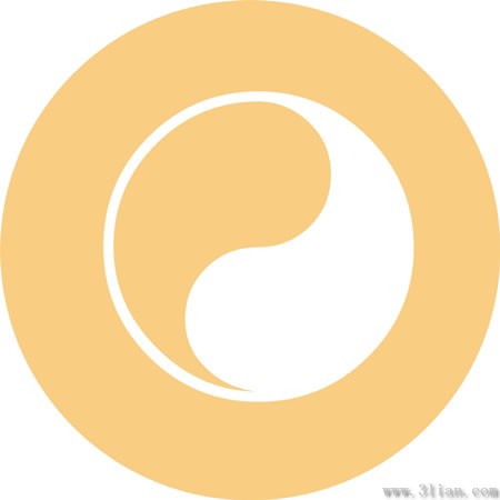 icono de la insignia de Tai chi