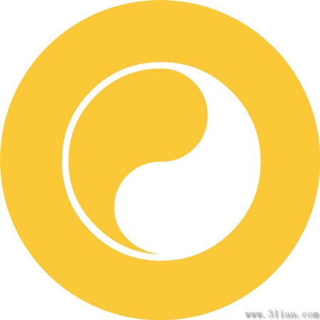 Tai Chi Logo Symbol material