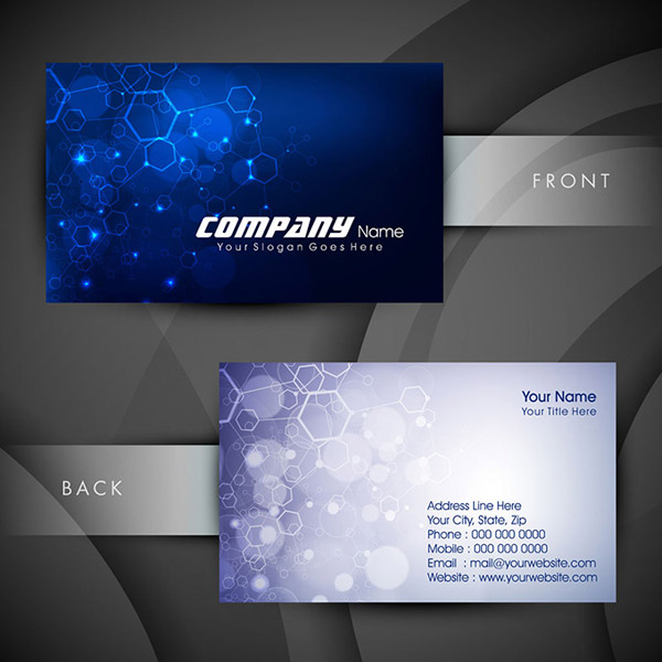技術のビジネス カードのデザイン