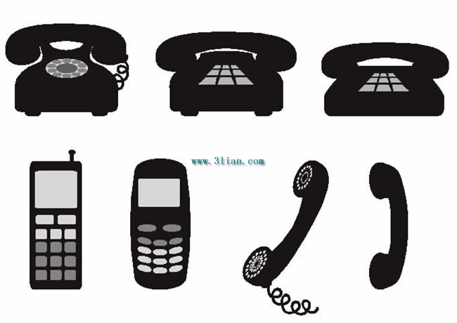 telepon handset ikon