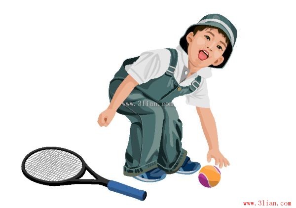 chicos de tenis