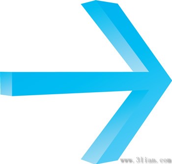 bahan ikon panah biru