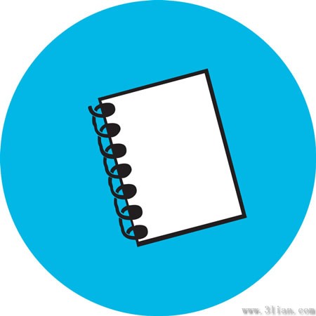 藍色的筆記本圖示