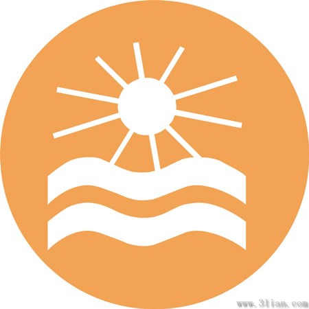 The Sun Icon Material