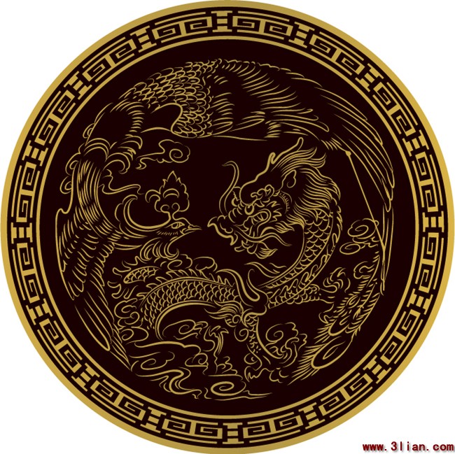 The Traditional Dragon And Phoenix Pattern