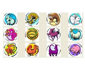 12 Iconos Png De Zodiac