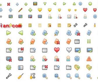156 pages commonly used icons