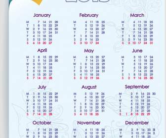 Plantilla De Calendario 2013