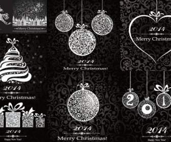 2014 크리스마스 패턴 포스터 디자인