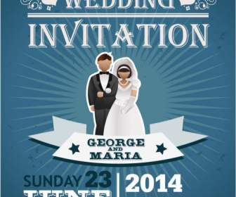 2014 Wedding Love Pattern Invitations