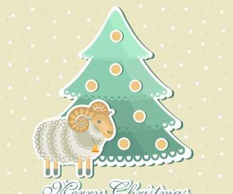 2014 с овцами Рождество