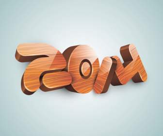 2014 Wood Solid Font