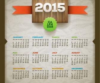 2015 カレンダーのデザイン