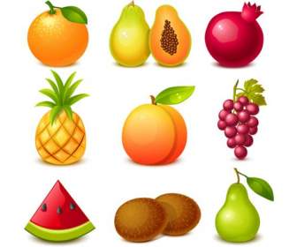 Iconos De Fruta Deliciosa 2015