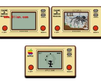 3 classic nintendo video game icons