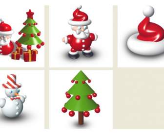 Iconos De Png De Elementos De Navidad 3D